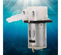 Jiawu Peristaltic Pump, 12V DC Motor Self Priming Dosing Pump, Analysis Aquarium Head with 3x5mm Silicone Tube for Lab Pharmaceutical Biotech Experimental Use (White)