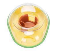 Jiawu Pet Feeding Bowl Avocado Slow Feeder Bowl for Cats, Proof Design for Plastic Attracts Pets' Attention and Stimulates Appetite