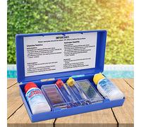 Jiawu PH Water Quality Test Kit for Swimming Pool, Portable Water Tester with PH and Reagent, Accurate Spa Hot Spring Testing Box for Pool Maintenance