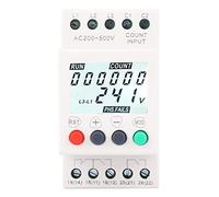 Jiawu Phase Sequence Protection Relay, Rail Mounted LCD Display Real Time Three Phase Voltage Monitor Relay, Failure Protection with Adjustable Over Under Voltage Settings