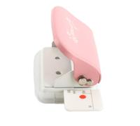 Jiawu Pink Manual Hole Puncher for A4 A5 B5 Paper, 30/26/20 Hole Punching Machine with Scrap Box, Portable Loose-Leaf Paper Punch, Up to 5 Sheets, Sturdy Metal Iron Frame