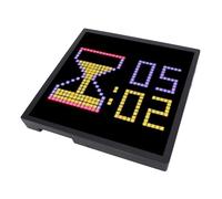 Jiawu Pixel Art Digital Picture Frame, 32x32 Pixel LED Display APP Control LED Display Screen, Programmable Sign with Music Sync Visualizer for Gaming Room Desk Decor