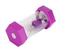 Jiawu Plastic Hourglass Sand Timer 10 Minutes, Purple | Portable Sand Clock Timer for Kids, Home Office Desk Decor, Kitchen Cooking Timer, Educational Time Management Tool for Child