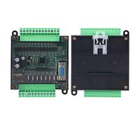Jiawu PLC Control Board, 8000 Steps Memory Programmable Logic Controller, Industrial Controller with Transistor Output 12 Inputs 8 Outputs for Step Motors Hydraulic Valves Relays (add shell)