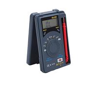 Jiawu Pocket Digital Multimeter with Back Bracket Portable Handheld Voltmeter Compact DC/AC Voltmeter Wide Range High Accuracy Resistance Tester with Digital Display for Home Factory