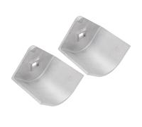 Jiawu Pontoon Boat Aluminum Corner Caps Heavy Duty Protective Deck Bumper for 90° Rounded Corner 2Pcs for Pontoon Boat Owners