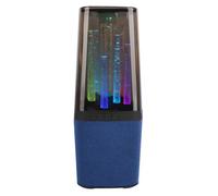 Jiawu Portable Loudspeaker Wireless RGB Speaker with AUX USB Connection, HD Sound Quality Experience, Long Battery Life for Party Camping Trip Beach, ABS Material (Blue (Silicone))