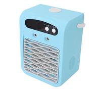 Jiawu Portable Quiet Desk Air Cooler USB Rechargeable Small Air Conditioner for Offices 1000ml Water Tank Rechargeable 6.1x4.3x8.3in (Sky Blue)