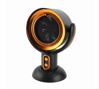 Jiawu Portable Range Hood, Mini Desktop Hood, 2 Speed Exhaust Fan, Small Kitchen, Countertop, Indoor BBQ, Hot Pot (Black and Gold)