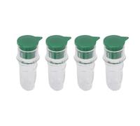Jiawu Precise Mini Lemon Squeezer, Portable Hand Citrus Juicer for Home Kitchen, 4 Piece Manual Juicer, Small Lemon Squeezer for Travel Adventures (Green)