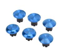 Jiawu Premium Aluminum Thumbstick Caps Set for Game Controllers (Blue) | Wear Resistant Anodized Finish, Anti Slip Grips, Ergonomic Dome Styles, Quick Swap Upgrade Kit, Multi Color
