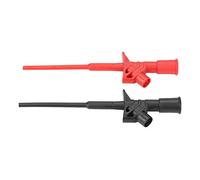 Jiawu Professional Isolated Quick Test Probe for High Voltage Tests, Flexible Hook Clamp/Holder for Instruments and Measuring Devices, Brass Material, 2PCs Red and Black
