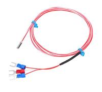 Jiawu PT100 Temperature Sensor, Quick Response High Accuracy Temperature Sensor Probe, Thermistor Probe with - Wire for Industry Metallurgy (#4)