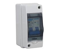 Jiawu PV Combiner Box 1000V DC 20A Circuit Breaker Disconnect Switch MCB for Solar Panel System with Overvoltage & Overload Protection Indoor Outdoor Use