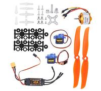 Jiawu RC Airplane Motor, 2200KV Brushless Motor 40A ESC SG90 Servo, Aircraft Speed Controller Kit with 6035 Propeller for RC Aircraft DIY Assembly