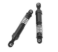 Jiawu RC Damper Set, 85mm Stroke Large Bore Oil Pressure System CNC Machined Aluminum, Aluminum Alloy Suspension with Spring for 1/10 RC Car SCX10 Compatible Models (Black)