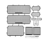 Jiawu RC Metal Window Mesh, Simulation Exquisite Prevent Scratching RC Defender Window Guard for Cars