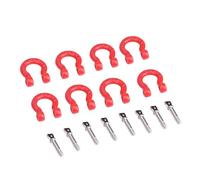 Jiawu RC Tow Shackle, Strong Strength Lightweight Lock Catch, Lock with 8PCS Set for Axial SCX10 CC01 D90 D110 TF2