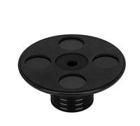 Jiawu Record Clamp, Aluminum Turntable Stabilizer Weight, Disc Clamp with Microfiber for Vibration Reduction and Sound Quality Improvement on Systems (Black)