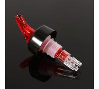 Jiawu Red 30 Ml Plastic Bottle Pourster Measure Vin Dispensator for The Home Bar and The Pub Cocktail (Red)