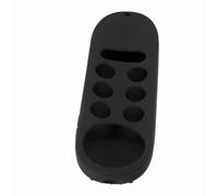Jiawu Remote Control Cover, Soft Silicone Shockproof Protective Case with Anti Slip Grip and Lanyard, Washable Skin Friendly Remote Sleeve for Chromecast with TV (Black)