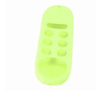 Jiawu Remote Control Cover, Soft Silicone Shockproof Protective Case with Anti Slip Grip and Lanyard, Washable Skin Friendly Remote Sleeve for Chromecast with TV (Luminous Green)