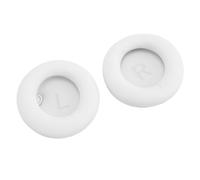 Jiawu Replacement Ear Pads for Soundcor Space One, Earpads Cushions with Soft Protein Leather and High Density Memory Foam, Noise Isolation Headphones Accessories (White)
