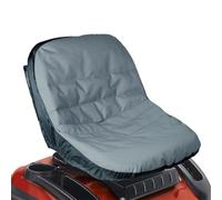 Jiawu Riding Lawn Mower Seat Cover, 600D Oxford Fabric Tractor Seat Cover, Weatherproof Protector with 4 Pockets, Fits 12.4-14.1 Inch Backrest, Non-Slip (Gray)