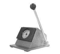 Jiawu Round Badge Cutter, Precision Grooming Tool Long Arm Handle Graphic Punch Die Cutter, Round Punch Die with Integrated Design for Paper Leather PVC Cards (58mm)