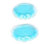 Jiawu Round Swelling Eye Relief Cool Ice Gel Eye Pad Blue Hot Cold Compress Pack for Men Women Dormitory Travel Gel Material Blue Round