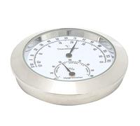Jiawu Round Thermometer Hygrometer for Violin Guitar Case (Silver)