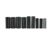 Jiawu Router Bit Adapter, 9 Piece Split Bushing Set for Collet and Chuck Compatibility, High Precision Milling Cutter Holder with Various Sizes Including 12.7mm 6.35mm 6mm 8mm 10mm