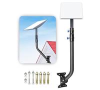 Jiawu Satellite Gen 2 Mounting Kit, Adjustable Long Wall Mounted, Stainless Steel Roof Mount Pole Mount with Adapter for V2 Satellite Internet Kit