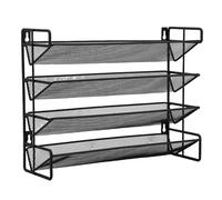 Jiawu Seasoning Rack Organizer, 4 Tier Vertical Space Saving Heavy Duty Metal Construction Seasoning Organizer, Countertop with Easy Accessibility for Kitchen Cabinet Pantry