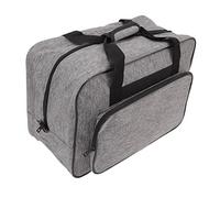 Jiawu Sewing Machine Storage Bag, Portable Canvas Tote with Multiple Pockets and Trunk Sleeve, Universal Carrying Handbag for Travel Home Office Workshop Organization