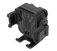 Jiawu Shock Absorbing Motorcycle Rearview Mirror Phone Holder for Comprehensive Phone Compatibility for Scooter Enthusiasts (Black)