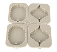 Jiawu Silicone Mold, Flexible Reusable DIY Candle Making Kit, Silicone Mold Kit with Soft Material for Candles Incense Wax Tablets Car Pendants Decorations (Heart Shaped)