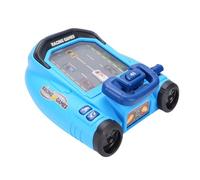 Jiawu Simulation Racing Car Toy Speed Adjustment Steering Wheel Racing Game Console for Kids Exciting Sound Effects Plastic Electronic Components 14.17 X 10.24 X 5.91in (Blue)