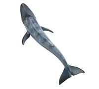 Jiawu Simulation Whale Miniature Animal Toy Collection Figurine Home Decor Ornament, Realistic Painted Blue Whale Killer White PVC Figure, Educational Playset for Kids (Blue jumping model)