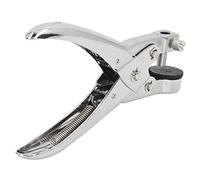 Jiawu Single Hole Punch, Chromed Metal Effort Saving One Hole Punch Single Puncher with 7mm Diameter for Plastic Bags Cardboard PVC Packaging Hard Plastic
