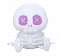 Jiawu Skull Night Light, USB Rechargeable Adjustable RGB Skeleton Night Light, Skull Nursery Lamp with Touch Control for Nursery Bedroom Home Use