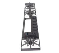 Jiawu Slim High Speed RGB Light Console Cooling Fan with USB 3.0 Port for Smooth Running and Gaming Experience, Easy Installation&Lightweight Design for Gamers and Enthusiasts, ABS/Black/1 Pack