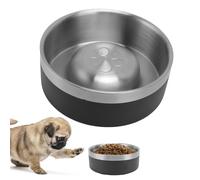 Jiawu Slow Feeder Dog Bowl, Stainless Steel Dog Food and Water Bowl, Heavy Duty Pet Feeding Bowls with Non Slip Bottom, Slow Down Eating for Puppy or Dogs, Easy to Clean (L)