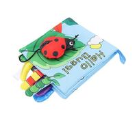 Jiawu Soft Cloth Book, 3D Sensory Design and Vibrant Patterns 3D Baby Cloth Book, Early Learning with Gentle Material for Home and On-the-Go Use