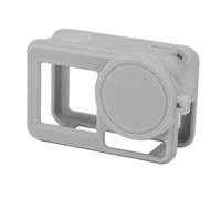 Jiawu Soft Silicone Chamber Cover for The Action Dust -Proof Box 5 Pro with Hand Belt, Suitable for Adventure (Gray)