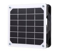 Jiawu Solar Exhaust Fan, 5.9 Inch Monocrystalline Solar Panel 3W IP65 Ventilation Fan, Vent with Energy Saving Operation for Greenhouses Chicken Coops Sheds Pet