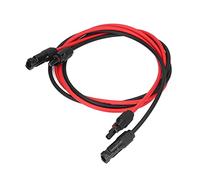 Jiawu Solar Extension Cable, 6mm² 40A 1000V IP67 Photovoltaic Wire, Flame Retardant PPO Material Solar Panel Extension Cord with Brass Terminals for Power Generation (#1)