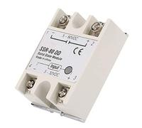 Jiawu Solid State Relay, 80A 3-32VDC Control 5-200VDC Load, DC-AC SSR Module with No High Speed Switching, Anti-Vibration Compact Design for Industrial Automation Motor Control