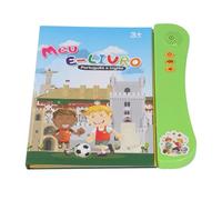 Jiawu Sound Book, 11 Themes Real Voice Audio Toggle Switch Portuguese Sound Book, Interactive with Rewritable Activity Pages Game Modes for Bilingual Children (Green)