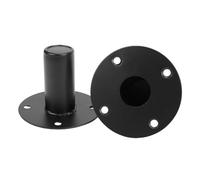 Jiawu Speaker Stand Top Hat, Accurate Sizes 4.21x4.21x3.27in and Stable Support Speaker Pole Mount, Stand Mount with Rugged Iron Construction for PA DJ Setup